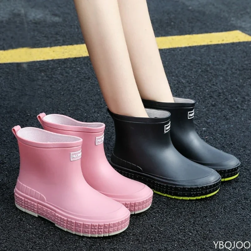 Aliexpress Women's New Rain Shoes Fashion Anti Slip Rubber Shoes Lightweight Waterproof Rain Boots Solid Color Ladies Work Boots Zapatos - Aliexpress Deal