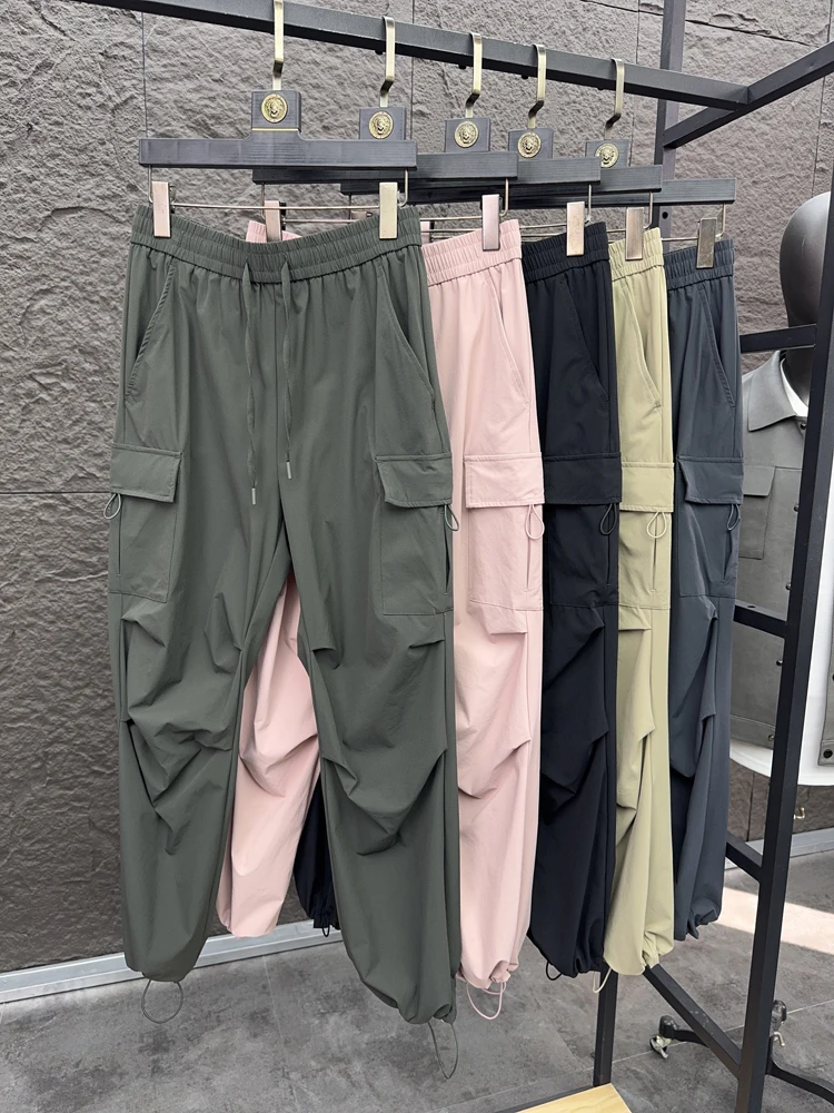 

Svip Haome Брюки десантника Cool Sensation Ice Oxygen Bar Летние мужские легкие эластичные пояса с регулируемыми манжетами Повседневные W...