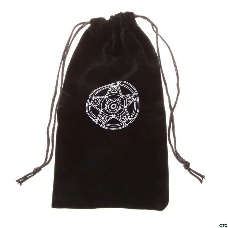 Velvet Pentagram Tarot Card Storage Bag Toy Jewelry Home Mini Drawstring Package Board Game Tarot Storage Bag