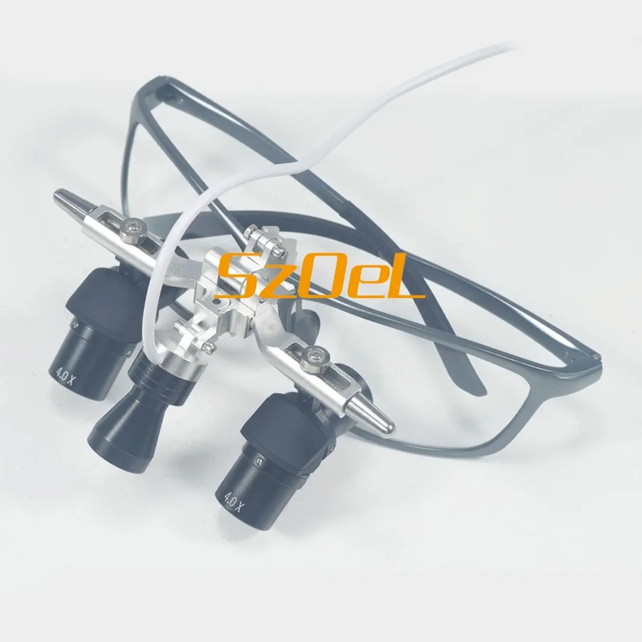 Loep 4.0X/5.0X/6.0X Medische Ergo Loep Uitgerust met Spotlight voor Orale Oor Neus en Keelchirurgie Werkafstand 350-450mm