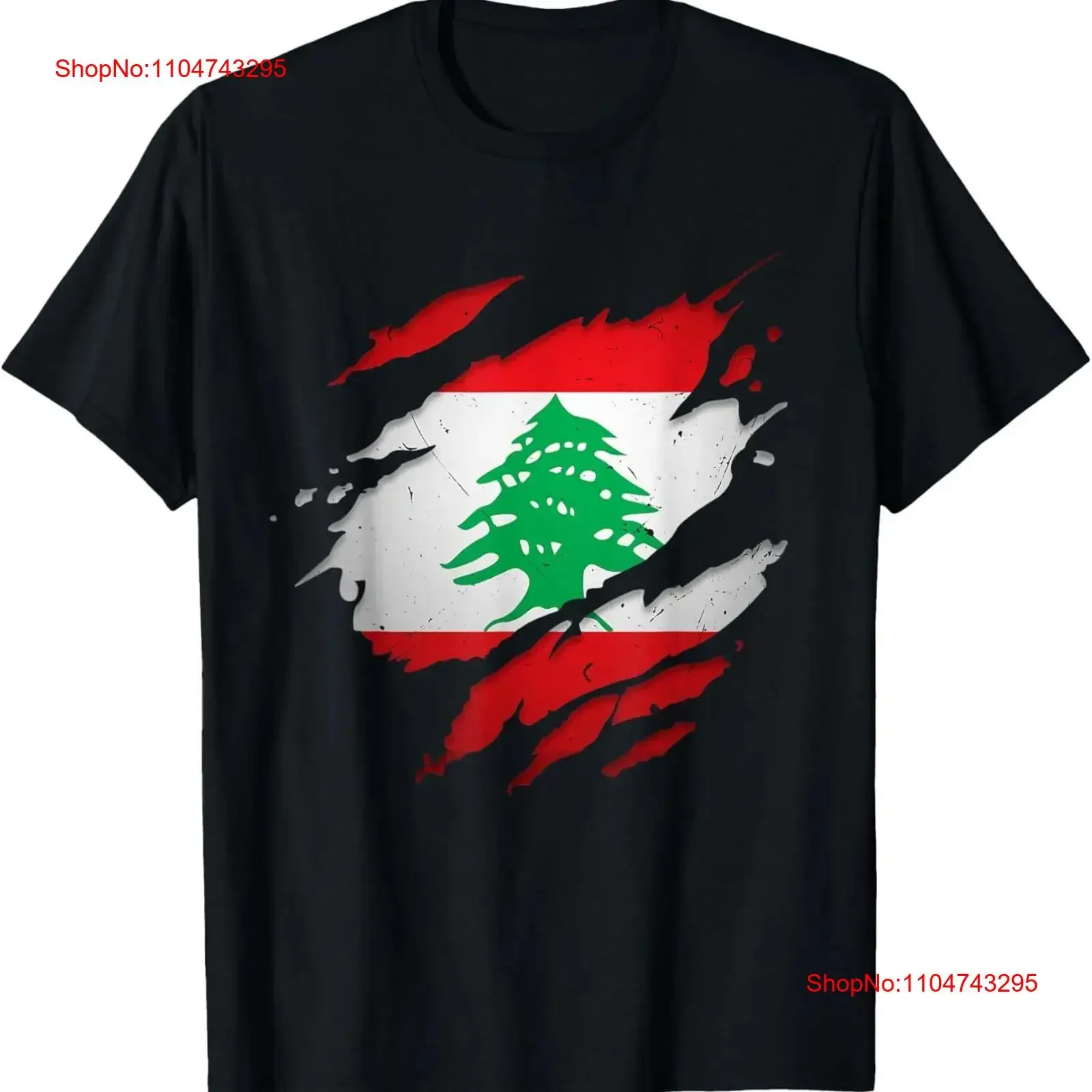 

Proud Lebanese T Shirt Torn Ripped Lebanon Flag vintage Washed Breathable Versatile Stylish Top For Everyday Wear streetwear