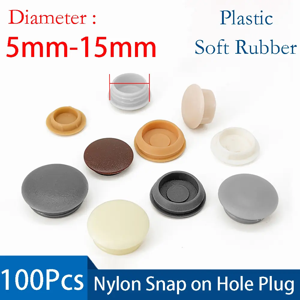 Round Plastic Furniture Snap Hole Plugs