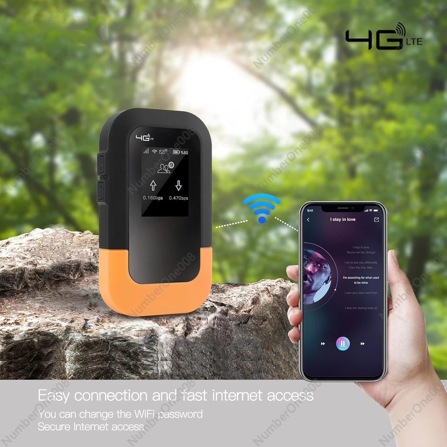 جهاز توجيه محمول 5G WiFi 6 للسفر eSIM وفتحة بطاقة SIM للاستخدام العالمي على الإنترنت السريع لرحلة خارجية #4