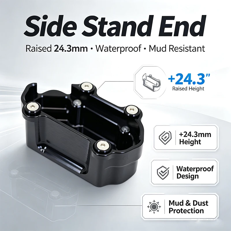 For BMW R1300RT R 1300 RT Side Stand Enlargement 1300RT Motorcycle Accessories Aluminum Extension Kickstand Pad R1300RT