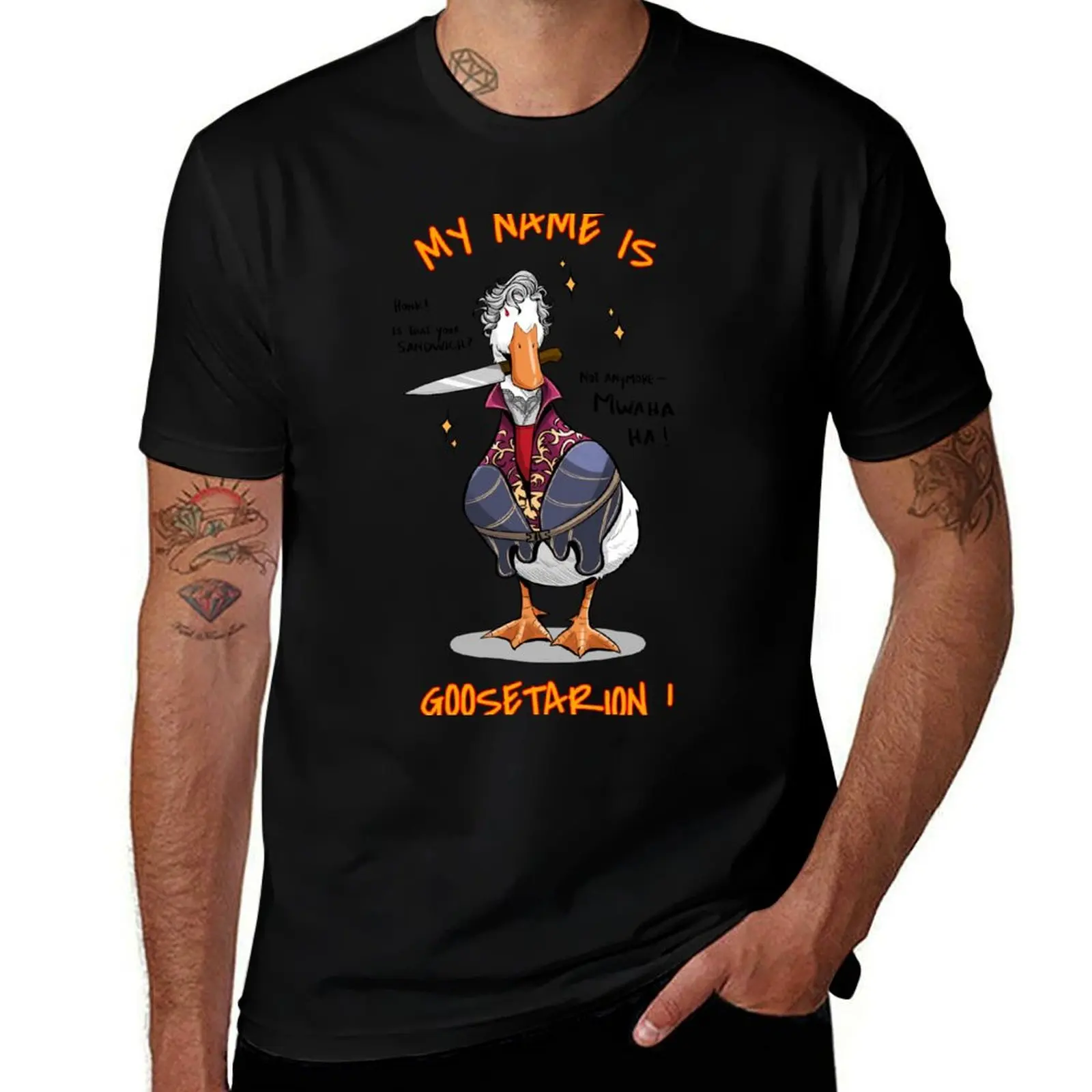 Goosetarion, Honk! T-Shirt Plus Size Summer Casual T-Shirt