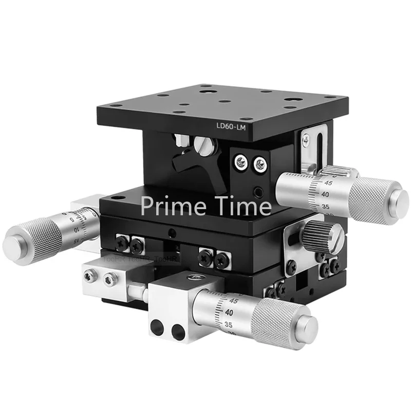 

XYZ Axis 60*60/40*40mm Trimming Station Manual Precision Displacement Platform Linear Stage Sliding Table XYZ Cross Rail LGD60-L