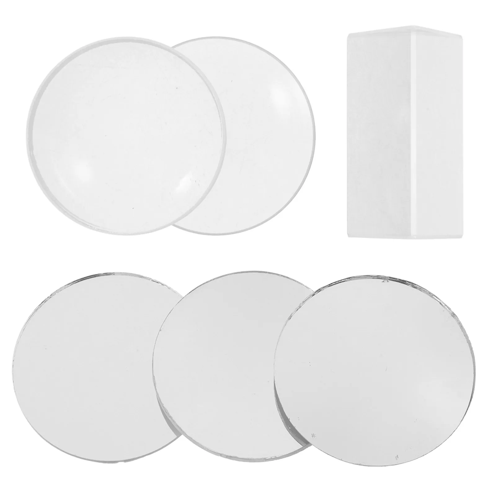 

1Set Optical Lens Physics Experiment Kit Convex Concave Glass Lenses for Telescope Camera Science Optical Supplies