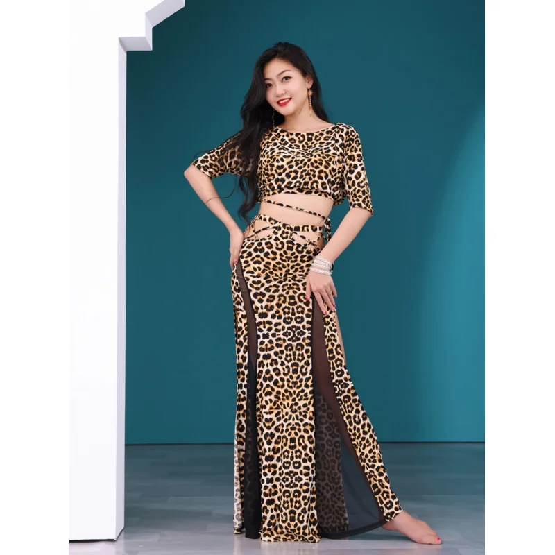 مجموعة الرقص الشرقي الجديدة لعام 2025 للسيدات غطاء عالي الخصر لممارسة البطن ملابس الرقص الشرقي للربيع والصيف للمبتدئين #3