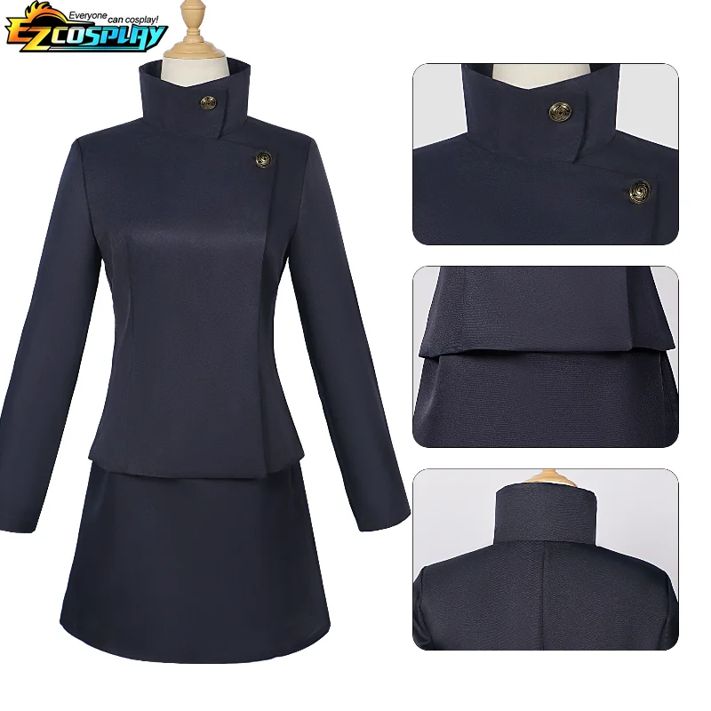 Anime Jujutsu Kaisen Ieiri Shōko Cosplay Costume Clothes Halloween Role Play Ieiri Shōko Dresses High School Uniform Skirt