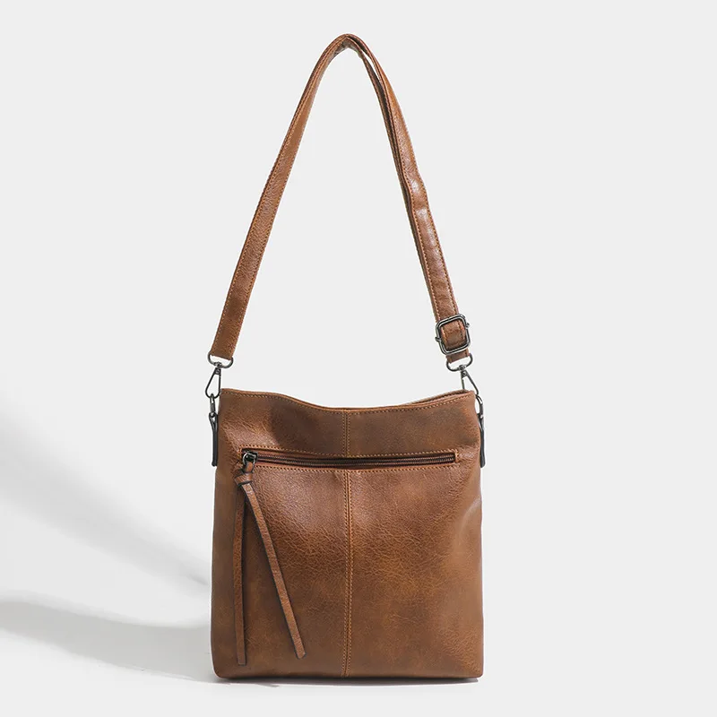 New Women Casual Retro Shoulder Bag Luxury PU Leather Ladies Crossbody Messenger Bag commuting shopping Large Capacity Tote Bag