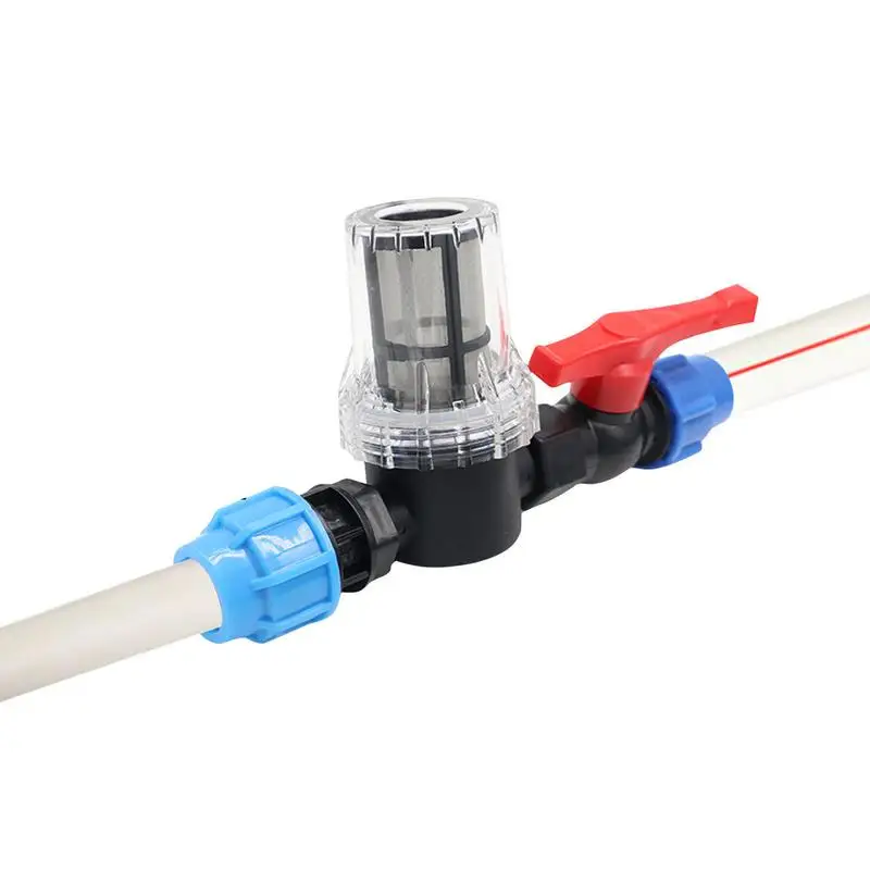 

20mm 25mm 32mm Shut-off Valve Ball Valve Connector Plug ABS Pipe Drip Hose For Drip Irrigation Aquarium Gardening Accessories