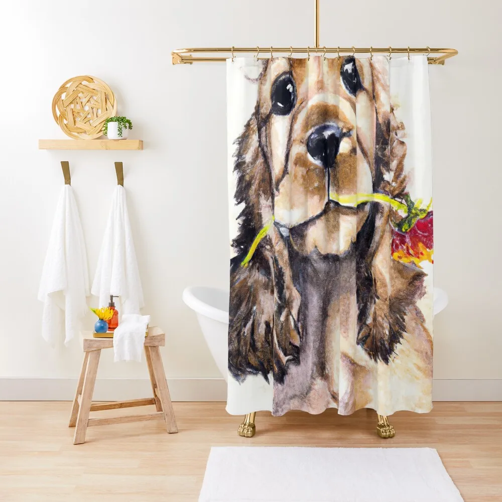 

Cocker Spaniel Puppy Flower Power 2 Shower Curtain Bathroom Showers Bathroom And Shower Products Bathroom For Shower Curtain