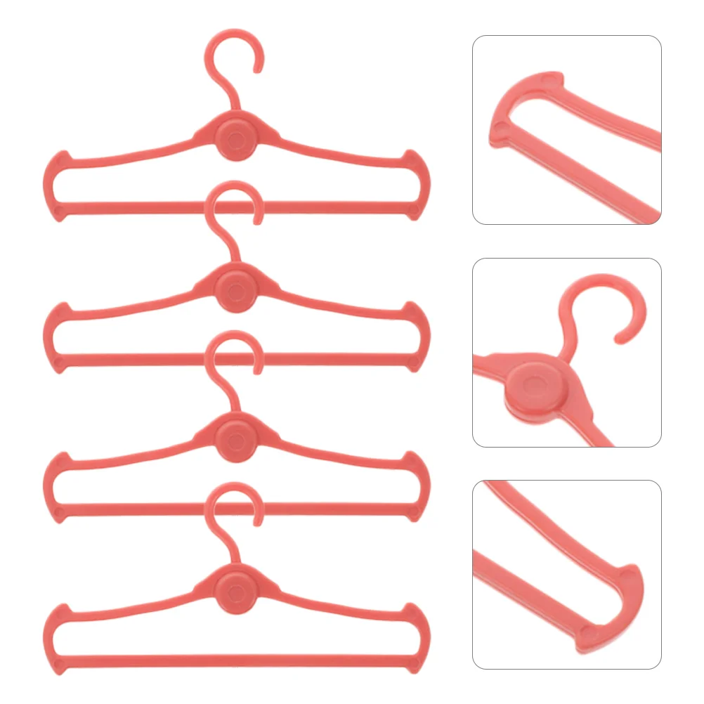 60pcs Mini House Hangers Simulation Hangers Lifelike Small Hangers Hanging Clothes Hangers for DIY