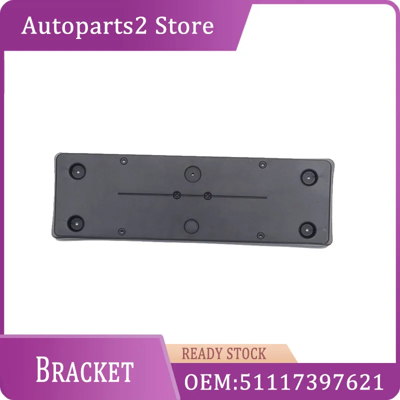 

51117397621 Front Bumper License Plate Mounting Bracket Holder Black Fit For BMW 3 Series F35