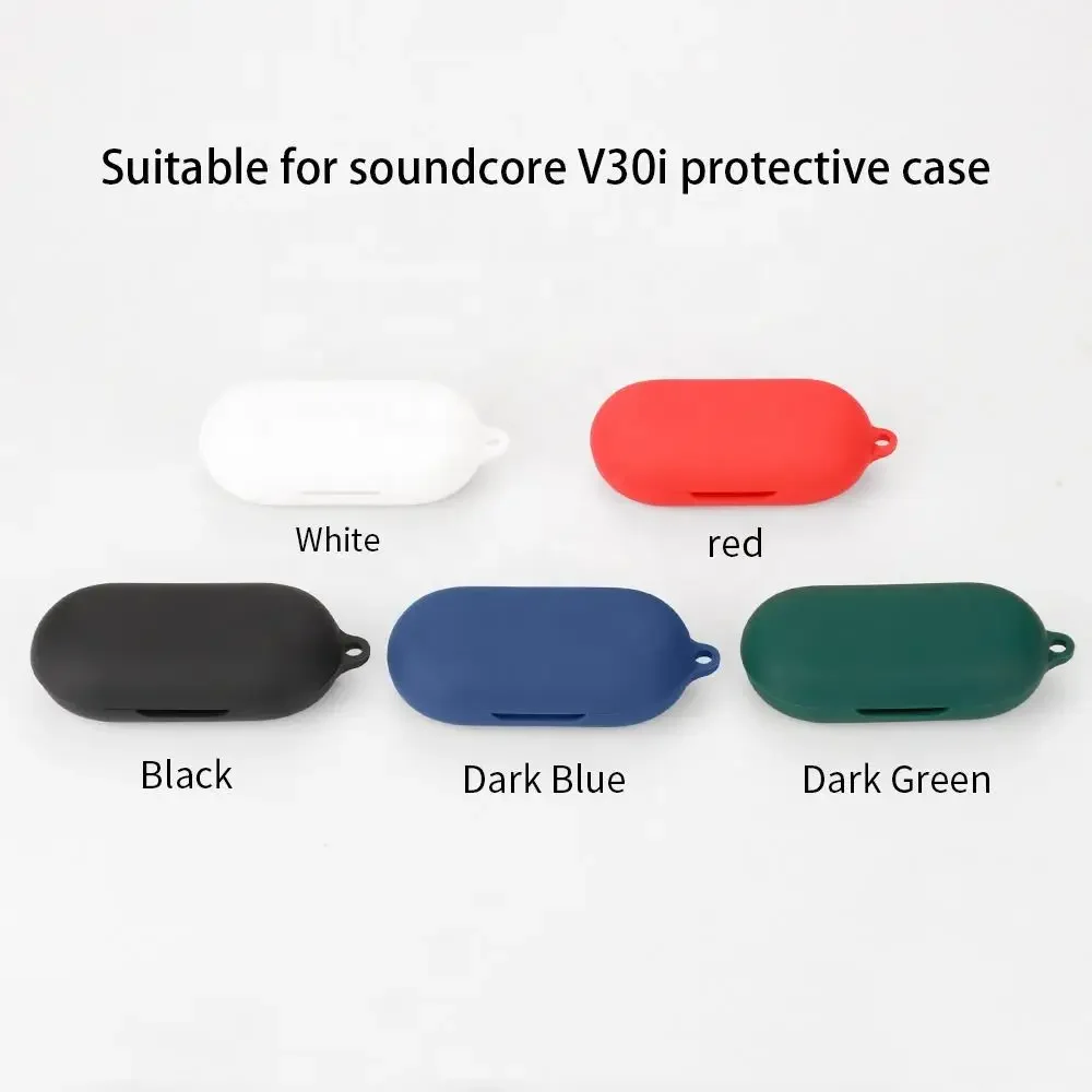 Anker-soundcore v30iイヤホン保護カバー、落下防止ソフトシリコン、ワイヤレスBluetoothイヤフォンキャリングケース