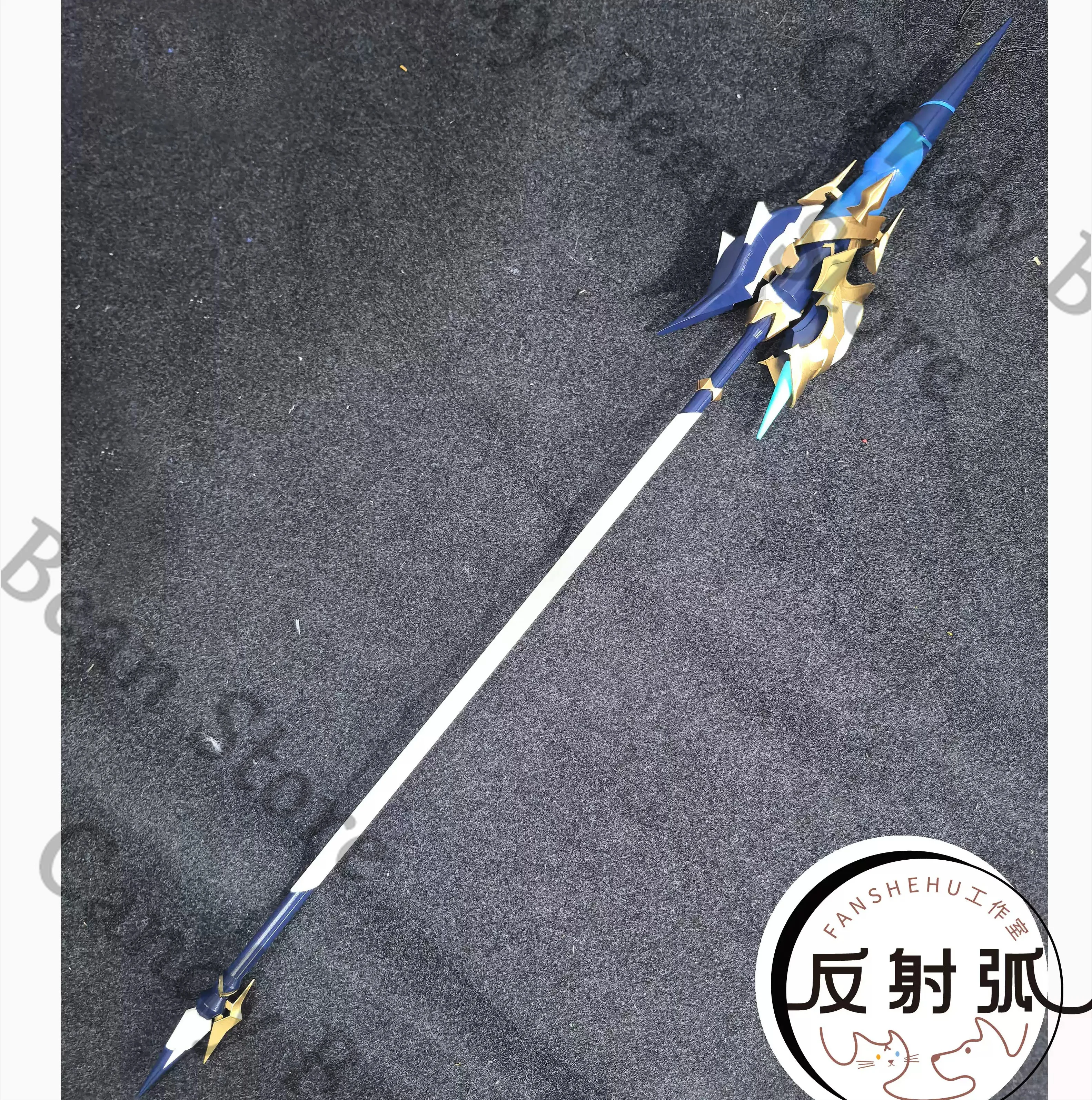 

Anime Genshin Impact Sorrow of The Fallen Lohen Cosplay Spear Prop Cartoon Long-barrelled Gun Exclusive Weaponry Props Equipment