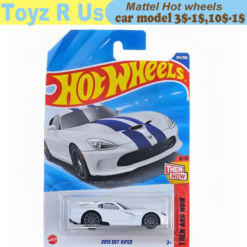 Coche de juguete Hot Wheels original 2013 SRT Viper para niño, modelo de aleación de vehículos fundidos a presión 1/64, Then and Now, Brinquedos, Carro, regalo de cumpleaños
