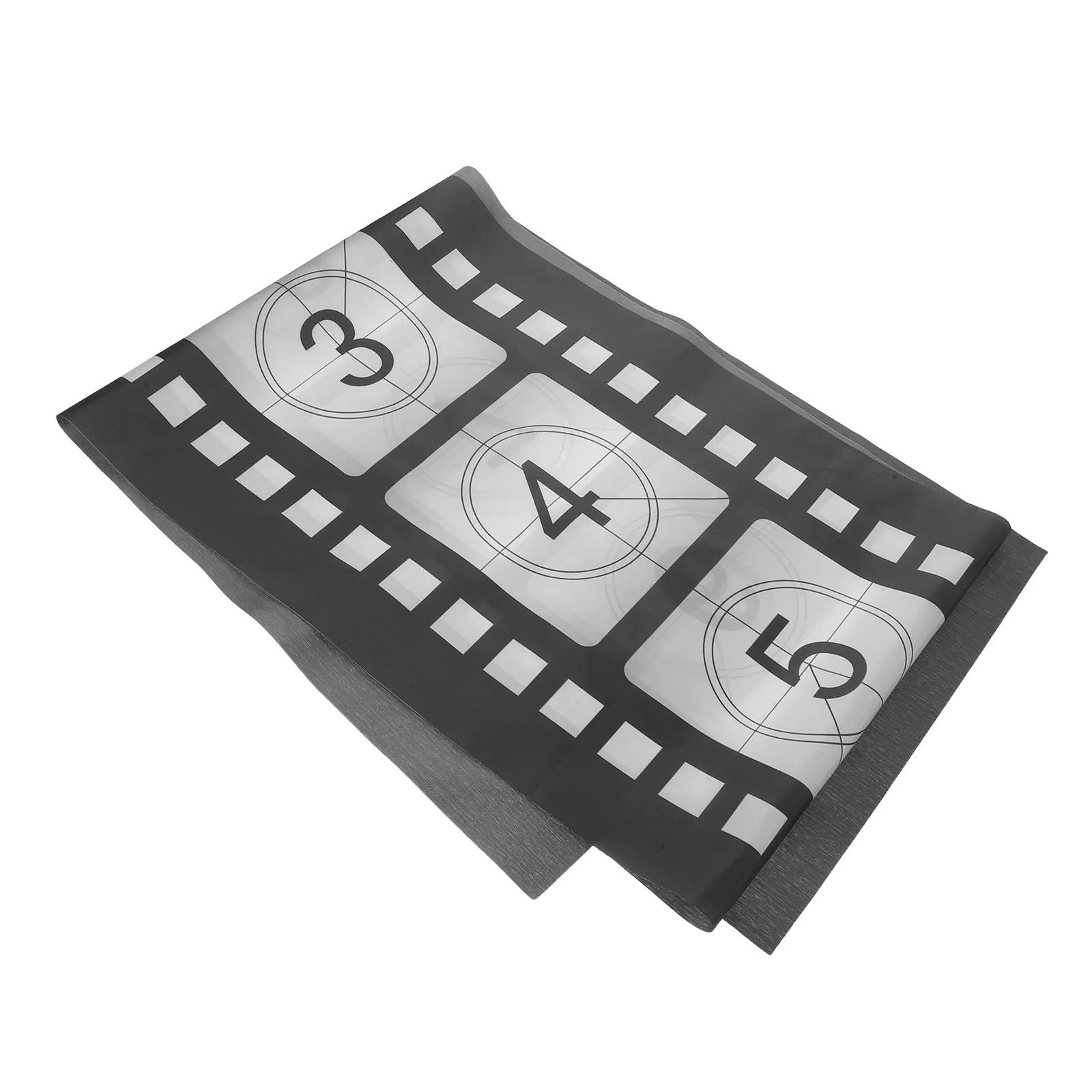 Vintage Film Reel Table Runner 72x12.6 Black White Movie Theme Theater Decor Dining Buffet Party Decoration Film Night Supplies
