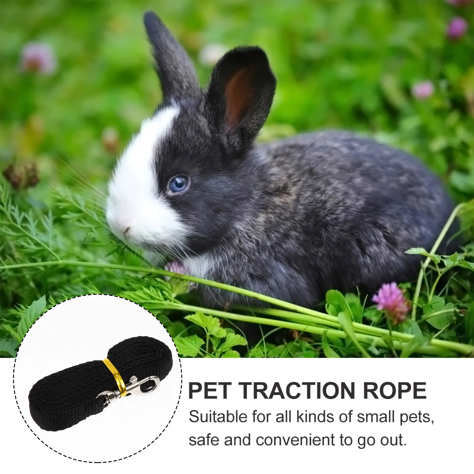 

Vest Soft Lightweight Bow Design Easy Wear Outdoor Walking Suitable for Small Pets Hamster Bunny