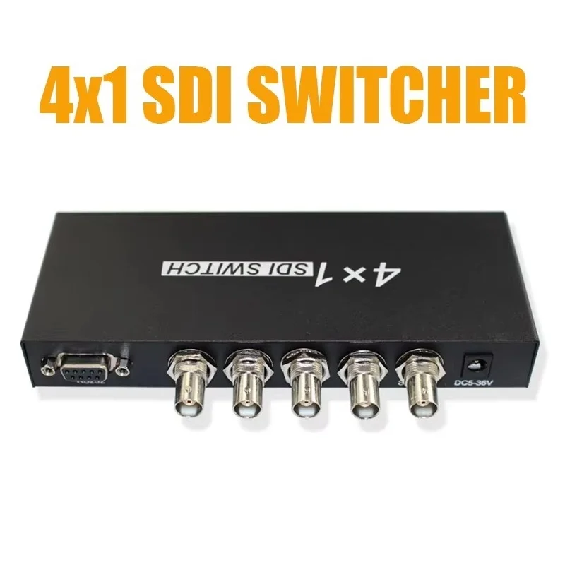 DT-7150 4X1 4 Ports SDI Switch HD-SDI and 3G-SDI Video Switcher for Surveillance Camera