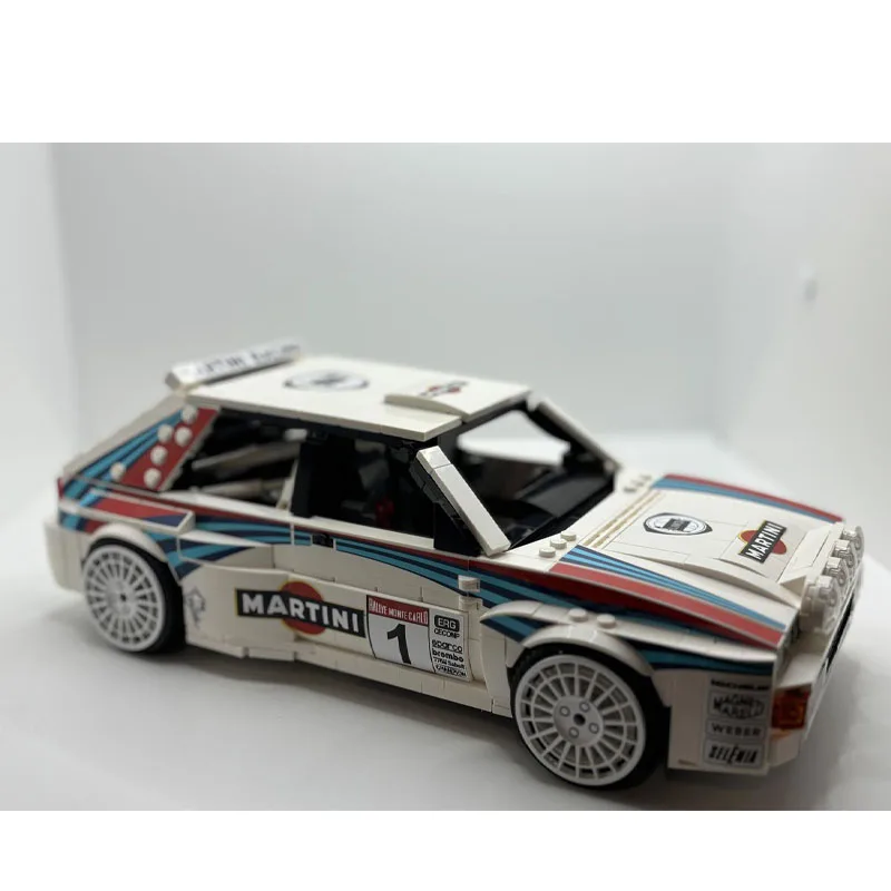 

MOC-141377 White New Classic Sports Car Racing Blocks 1309 Building Block Parts MOC Creative Kids Birthday Christmas Toy Gift