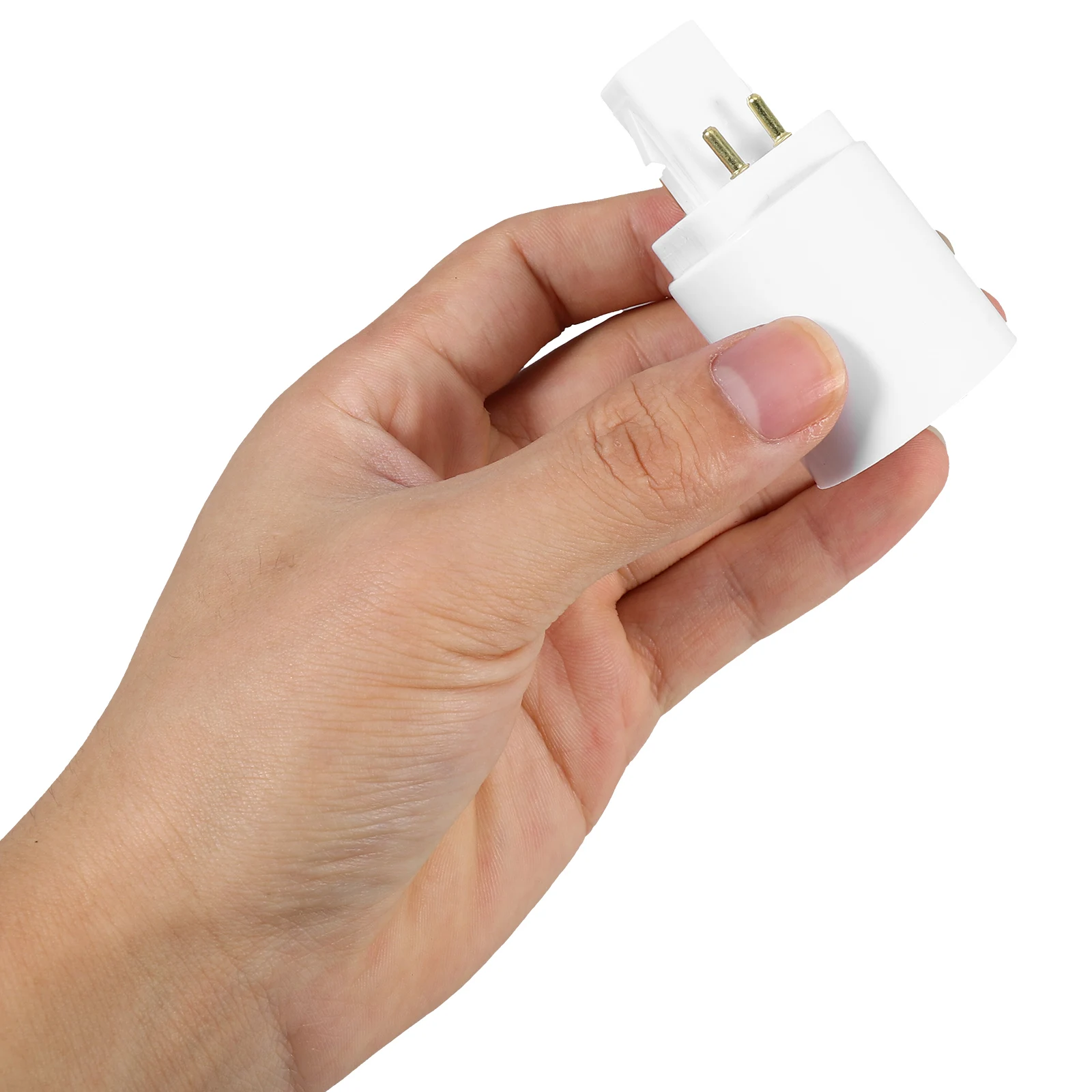 

4Pcs Bulb Base Converter Adapter G24q to E27 Screw Socket Light Fixture Connector Compatible with LED Bulbs for Indoor Outdoor