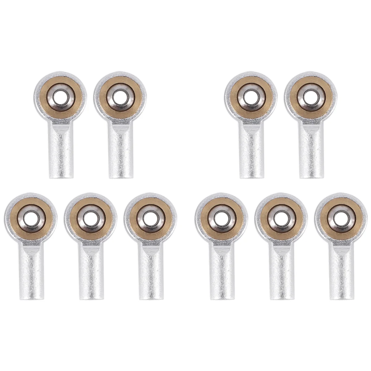 New：10Pcs Metal M2 Tie Rod End Ball Joint Link Ball Head for HSP Tamiya Mini 4WD RC Car Truck Crawler Boat Airplane,3