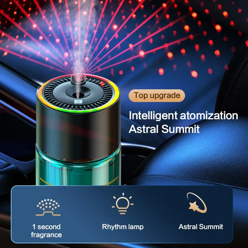 

Car Air Freshener Starry Sky Top Light Rechargeable Car Perfume Essential Oil Fragrance Diffuser Deodorization Aroma Diffuser
