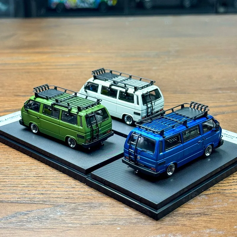 مورتال 1/64 VW T3 الناقل BBS محور عجلات سبيكة موتور لعبة السيارة يموت الصب نموذج معدني جمع الصبي هدية الكريسماس
