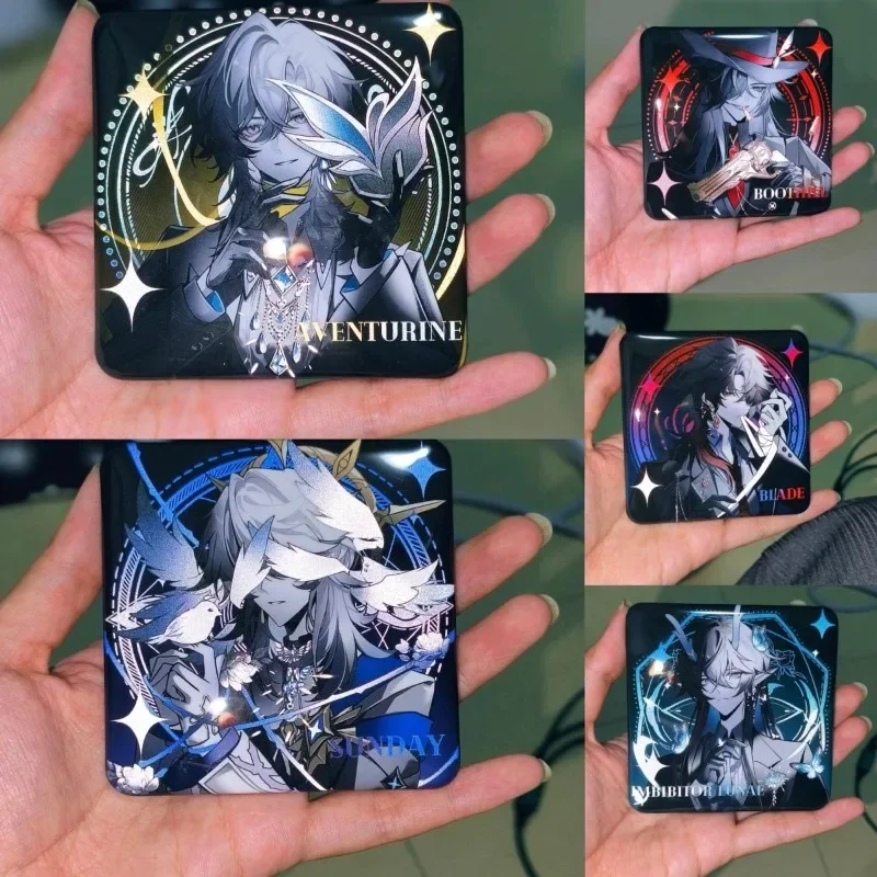 Blade Boothill Dan Heng·Imbibitor Lunae Aventurine Kakavasha Sunday Badge Cosplay Square Brooches Enamel Pin