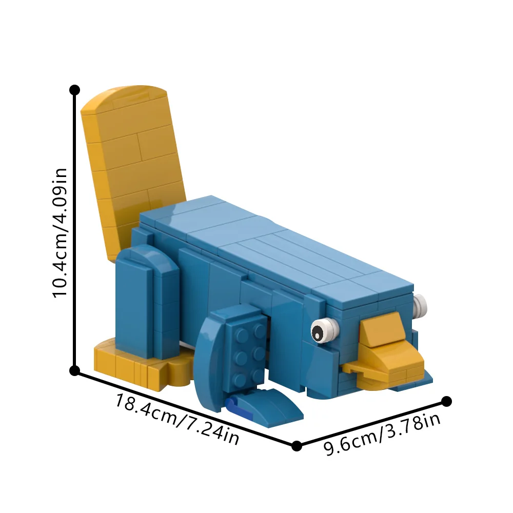 Gobricks MOC 映画キャラクターの役割ビルディングブロックモデル動物フィニアスとファーブレンガのおもちゃ子供のための ift