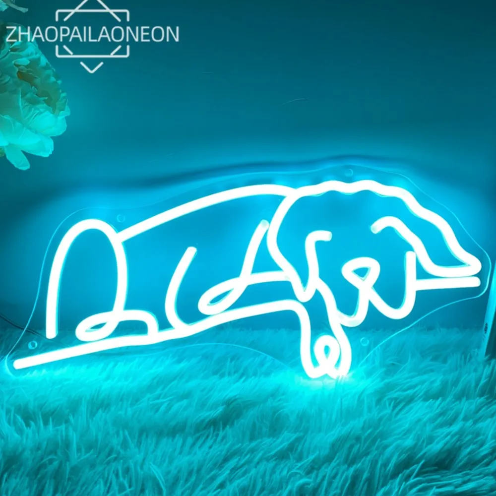 

Neon Sign LED Dog Neon Sign Bedroom Decoration LED Animal Modeling Decor Night Lights Wall Art Decoration Birthday Gifts USB