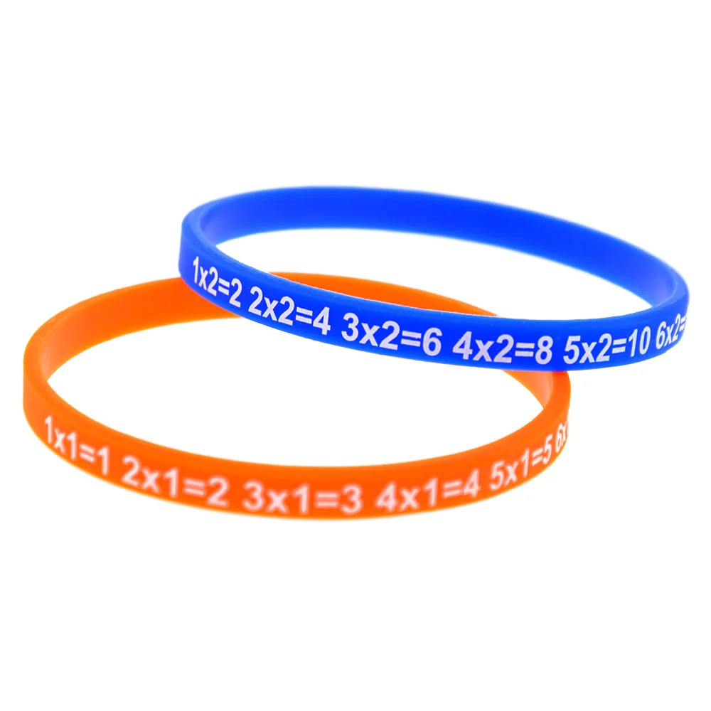 120 Stück lustige Silikonarmbänder mit Multiplikationstabellen, ein unverzichtbares Lernwerkzeug für Mathematik, pädagogisches Armband für Schüler, in verschiedenen Farben. – Detail 7