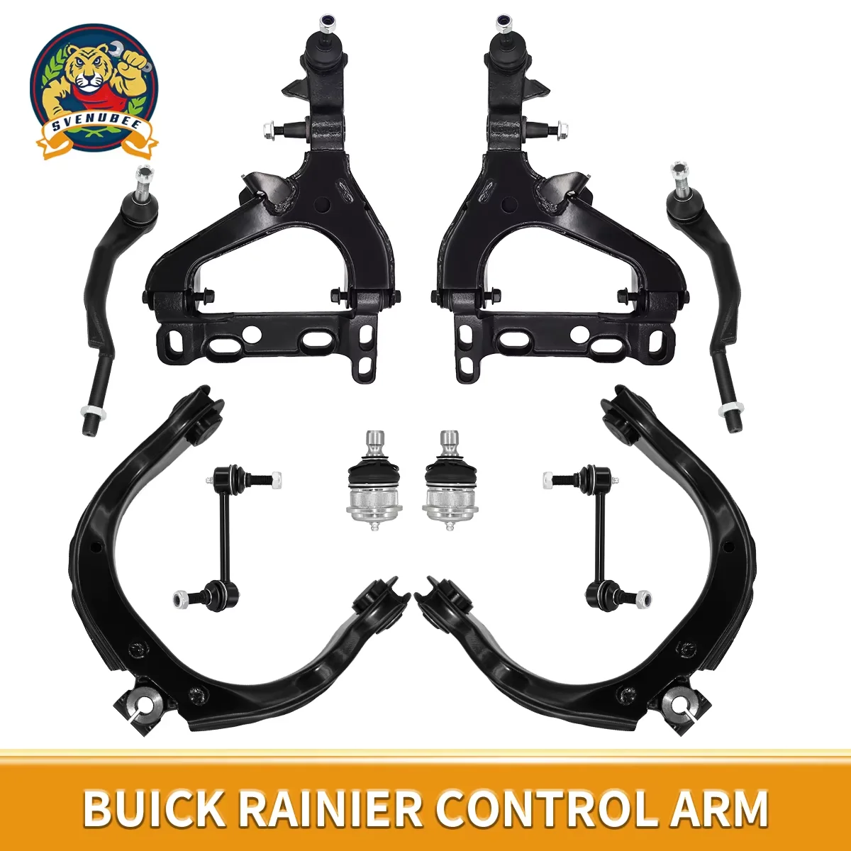 

Svenubee 5Pcs Front Control Arms Sway Bars Tie Rods for BUICK RAINIER CHEVROLET GMC OLDSMOBILE ISUZU SAAB 2004 2005 2006 2007