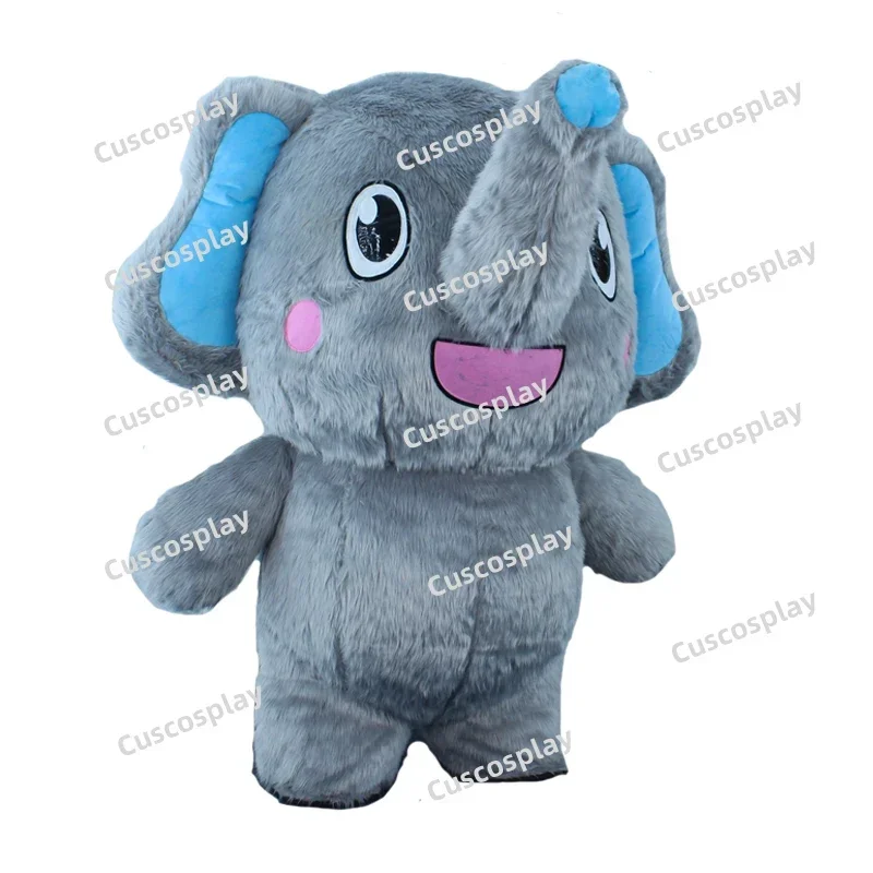 Christmas Inflatable Elephant Costume Huge Cosplay Mascot For Adult Kids Carnival Activity Halloween Birthday Without Battery