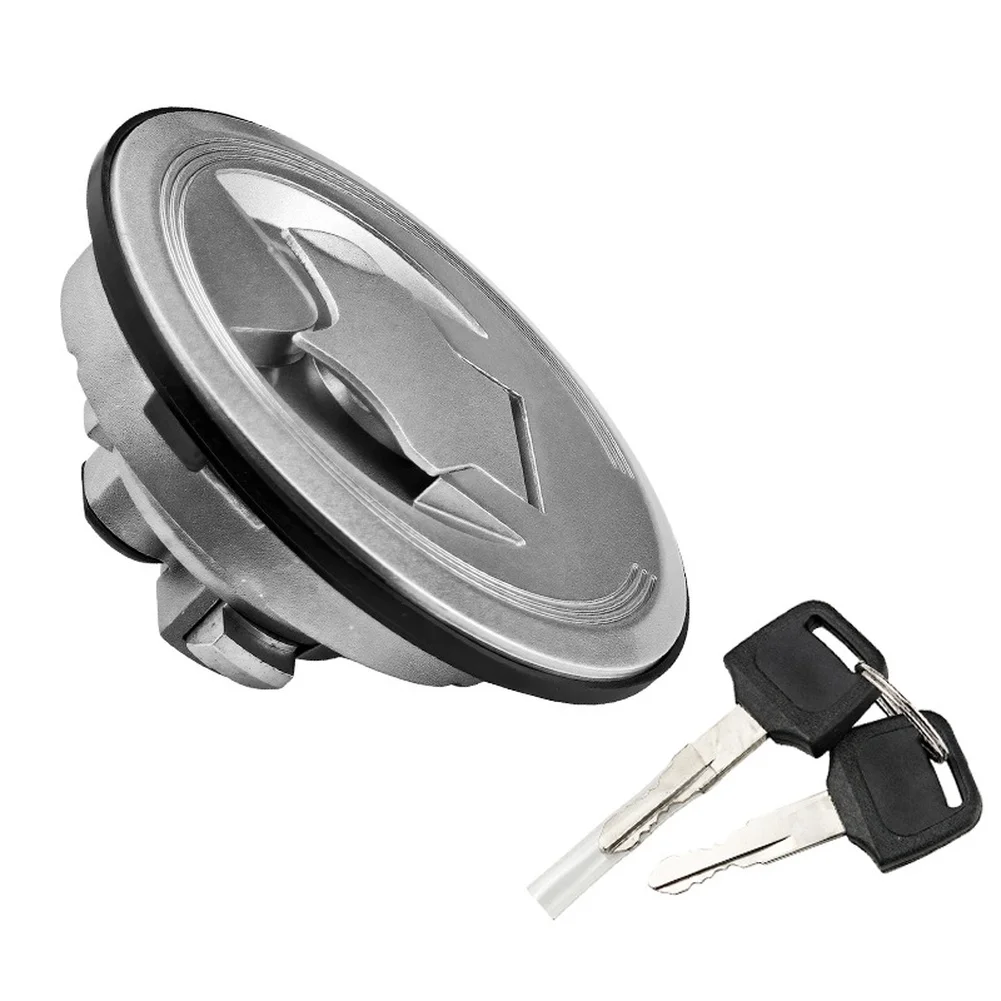 Motorcycle Fuel Tank Cap Lock Replacement with Key for KZ650 Iron Lock Provides Reliable Security and Easy Installation