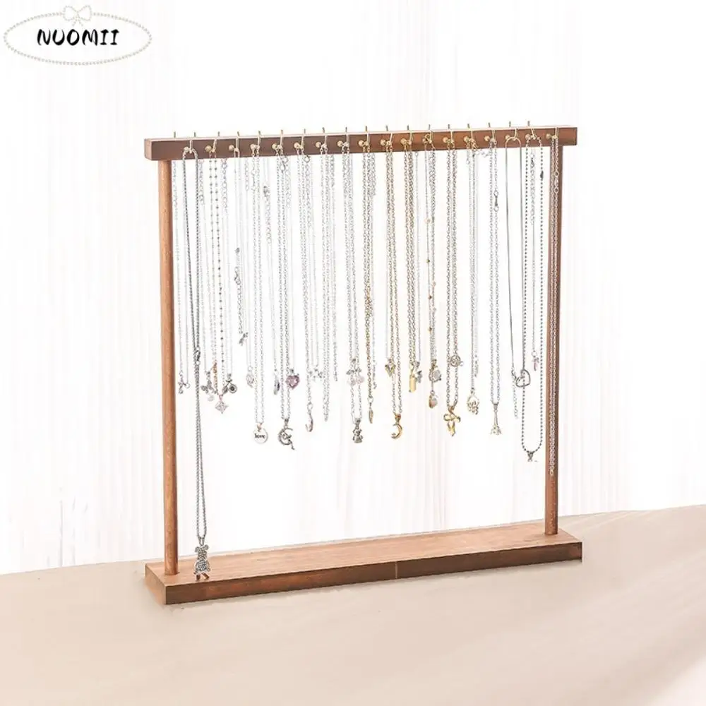

Wooden Jewelry Organizer Necklace Holder Exquisite Design Jewelry Display Stand Support Stand Storage Rack Necklace Hanging Rack