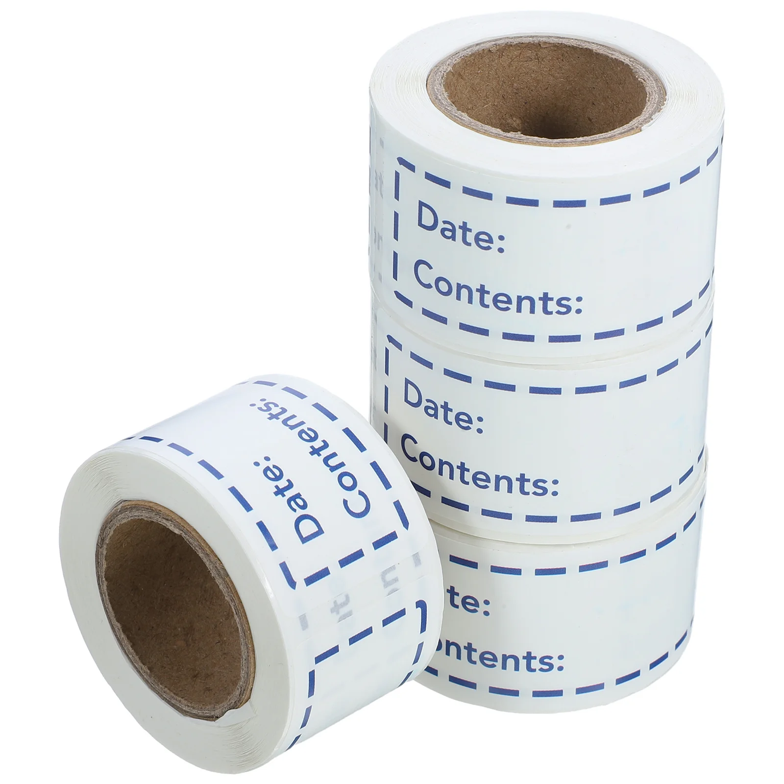 4 rotoli di etichette adesive per alimenti, scrivibili, rimovibili, pasta facile per l'organizzazione di contenitori per bottiglie di conservazione degli alimenti, etichette multifunzione