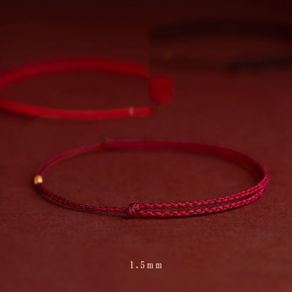 Red String Bracelet with Bead Kabbalah Protection Thread Handmade String Bracelets Good Luck for Women Men Girls Boys