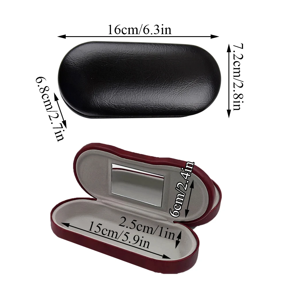 Hot Double Layer Glasses Case Box Spectacle Sunglasses Case Double Eyeglasses Case Dual Use Eyeglasses Container Multifunction