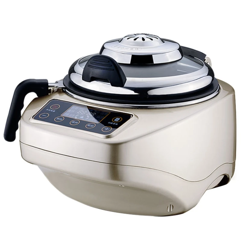 Automatic Intelligent Robot Self-Cooking Pot 1550W Triple Filter Smart Touch LCD 4.2L