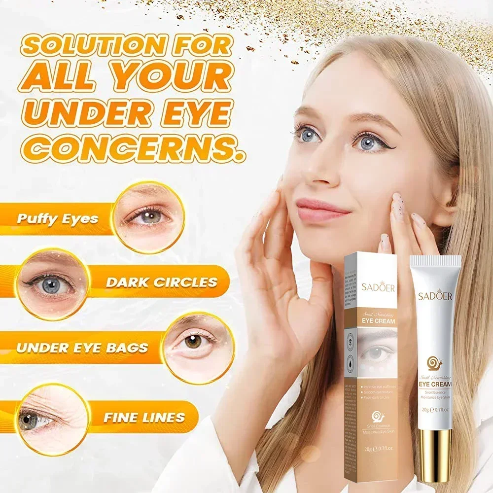 Crema antiarrugas para el cuidado de los ojos, eliminador de partículas de grasa, elimina las ojeras