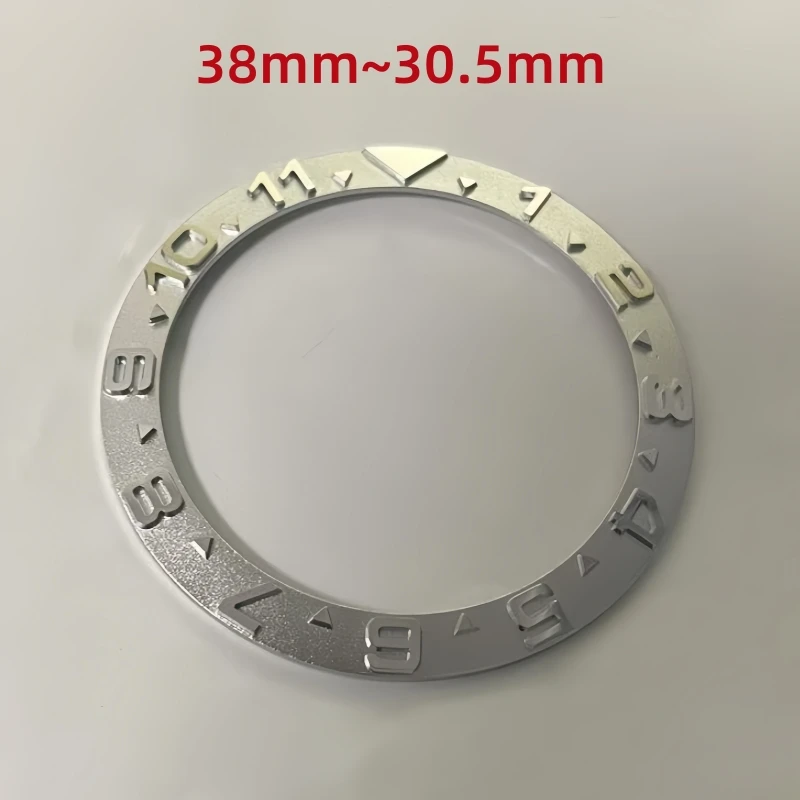 

38mm Sloped Stainless Steel Bezel Insert Fits for SKX007 SKX009 SRPD SUB Watch Case NH35 Case Diving Bezel Ring Silver Color