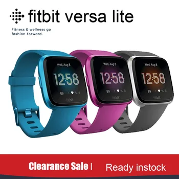 【تخفيضات التصفية】FITBIT VERSA LITE جهاز تتبع معدل ضربات القلب للياقة البدنية مقاوم للماء ساعة ذكية لتعقب نشاط اللياقة البدنية صندوق مختوم