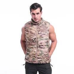 Autumn and Winter Leisure Men's Sports Vest New Spot Tactical Outdoor Camouflage Warm Vest