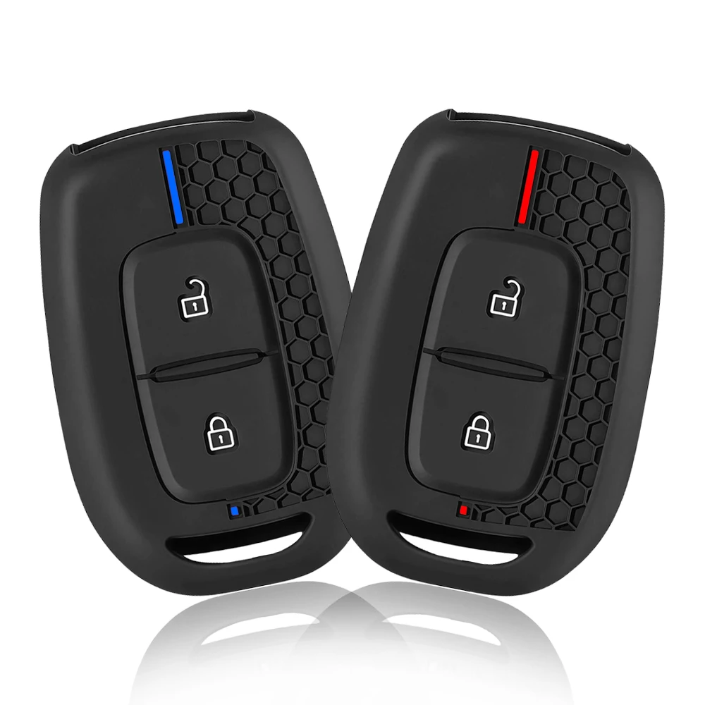 Novo anel de chave de silicone caso capa escudo para renault clio modus clio dacia sandero logan espanador dokker 2021 2020 2019 acessórios