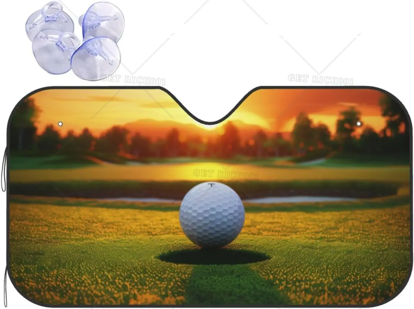 

Лобовое стекло Sun Sha для легковых автомобилей, грузовиков, внедорожников, Golf Course, мяч, выдвижной солнцезащитный козырек на переднее окно, складная защита от солнца