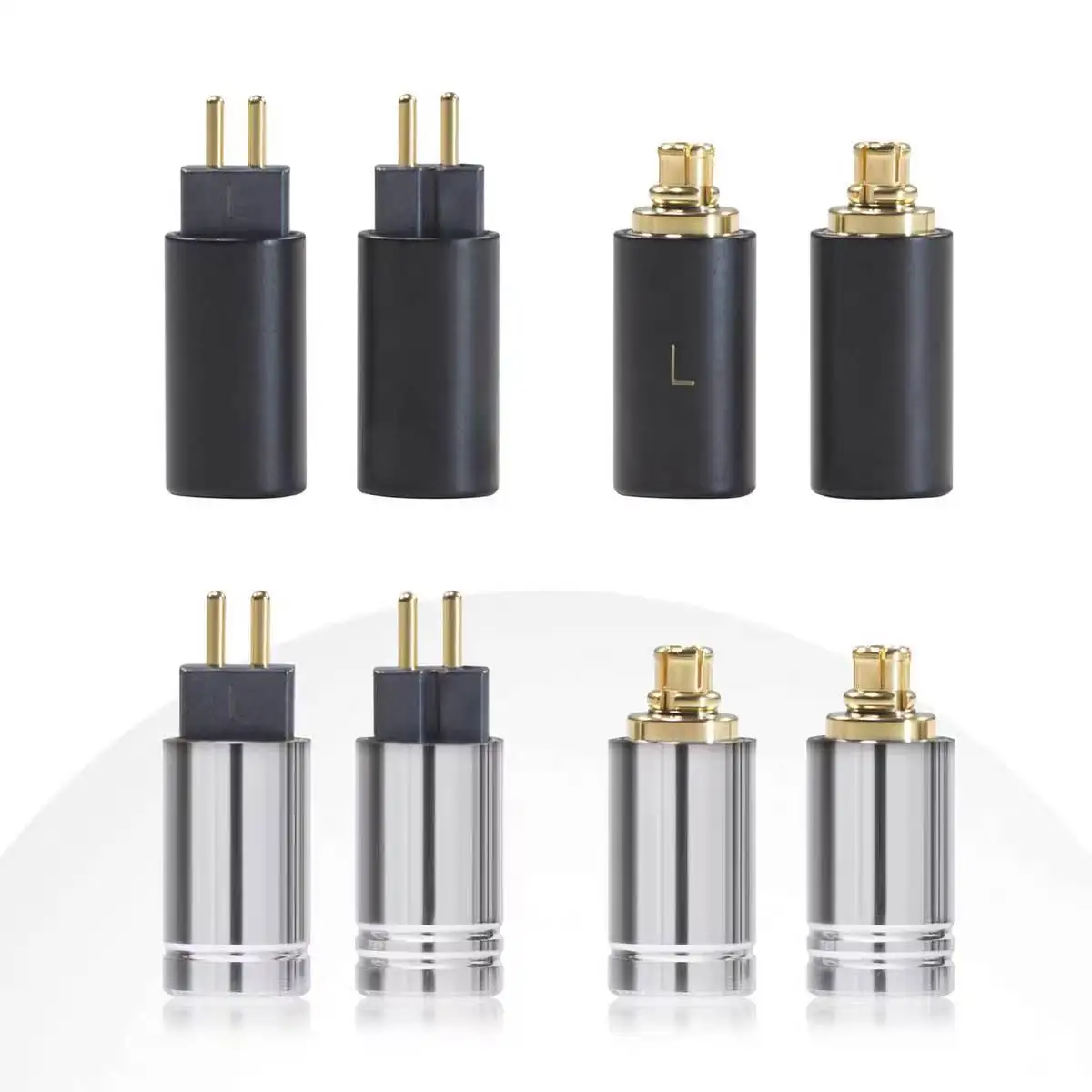 OE Audio LCP 0.78MM Expansion MMCX Splitter Tellurium Copper Gold Plating DIY CIEM For N5005 IE900 IE600 Earphone Headphone