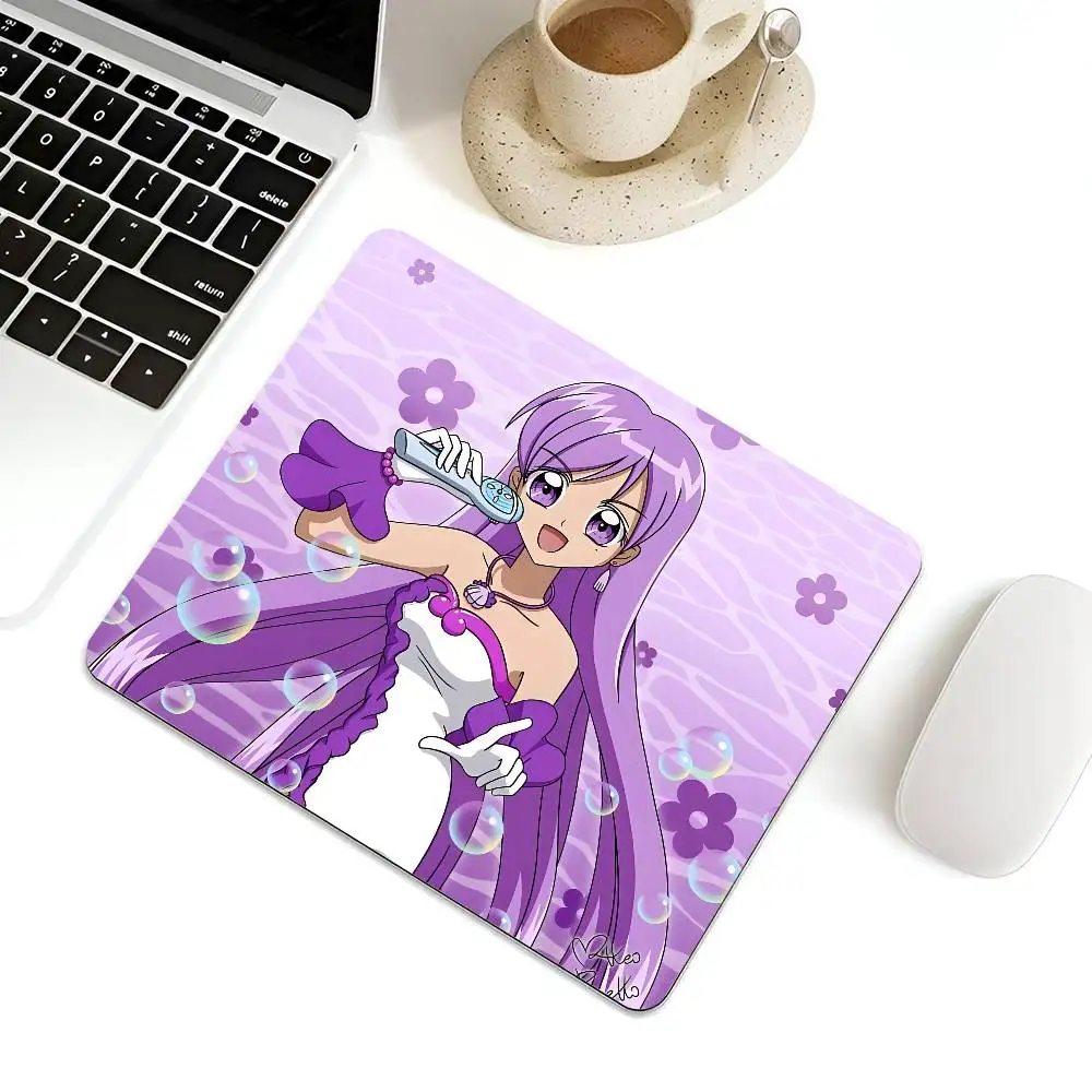 Karen Melody Pichi Pichi Pitch Mousepad Small LockEdge Mouse Pad For Gamers Computer Desk Pad Rectangular Anti-slip Rubber