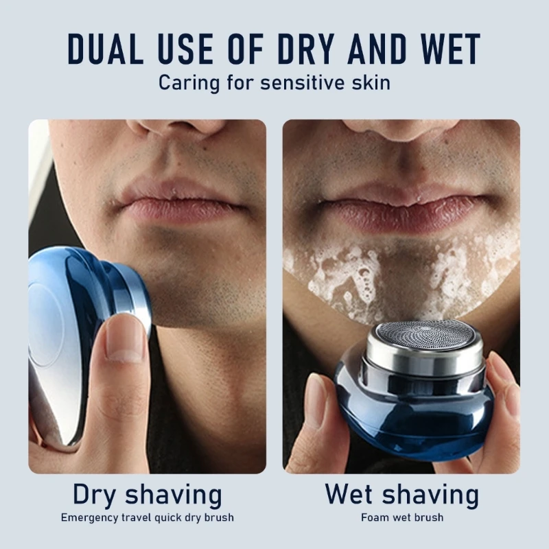 Travel Friendly จอแสดงผล LCD Beard Trimmer เครื่องโกนหนวดกันน้ำ USB ไฟฟ้า Trimmer